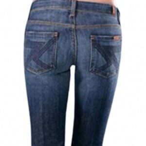 EUC 7 For All Mankind Flynt Flare Dark Wash Women’s Bootcut Seven Jeans Size 29